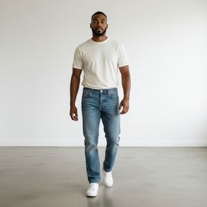 Carhartt Men's Relaxed Fit Straight Leg Jeans Size 38X32 Blue‎ Denim B17 DST Y2K